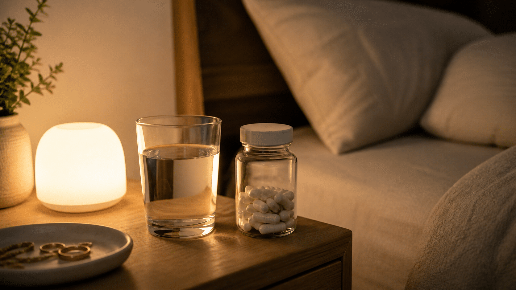 Magnesium supplement als onderdeel van een rustige avondroutine